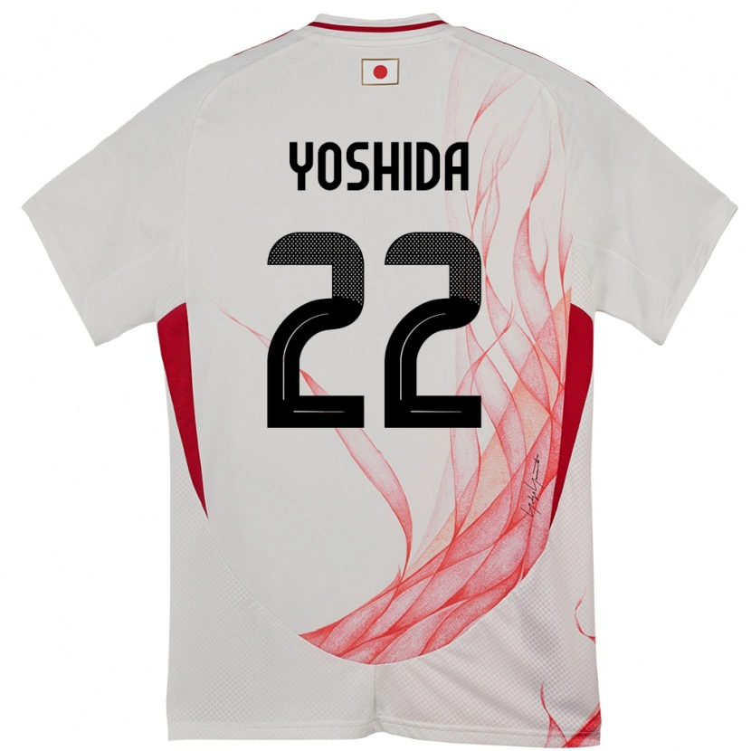 Danxen Kinder Japan Maya Yoshida #22 Weiß Auswärtstrikot Trikot 24-26 T-Shirt