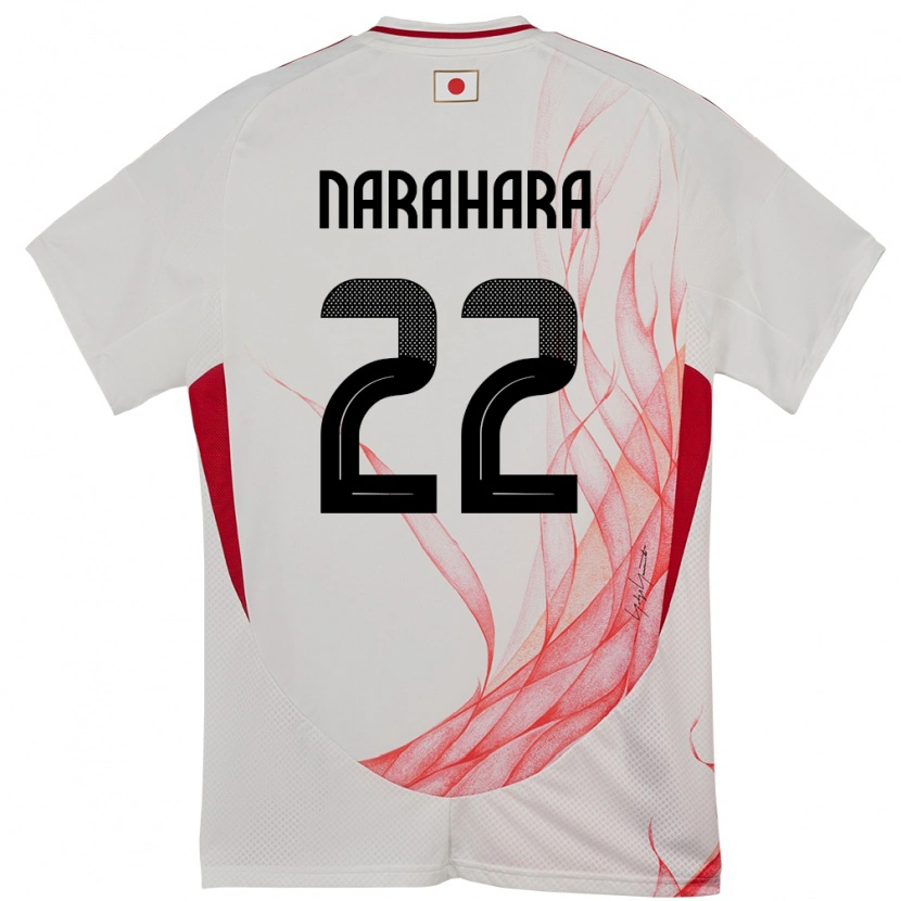 Danxen Kinder Japan Yoshiki Narahara #22 Weiß Auswärtstrikot Trikot 24-26 T-Shirt