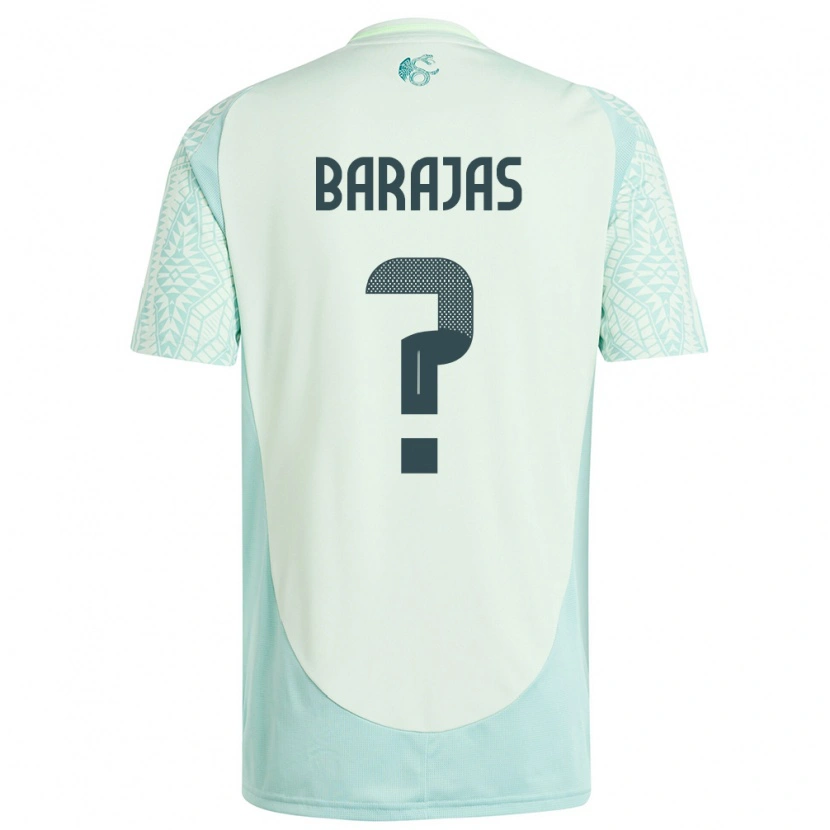 Danxen Kinder Mexiko Fidel Barajas #0 Leinengrün Auswärtstrikot Trikot 24-26 T-Shirt