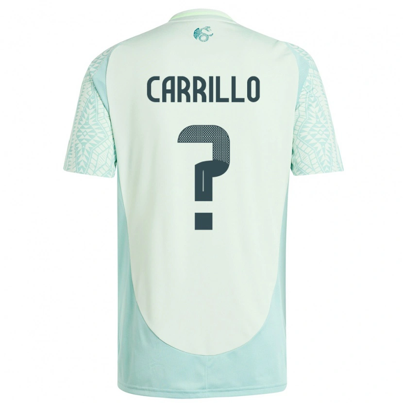 Danxen Kinder Mexiko Stéphano Carrillo #0 Leinengrün Auswärtstrikot Trikot 24-26 T-Shirt