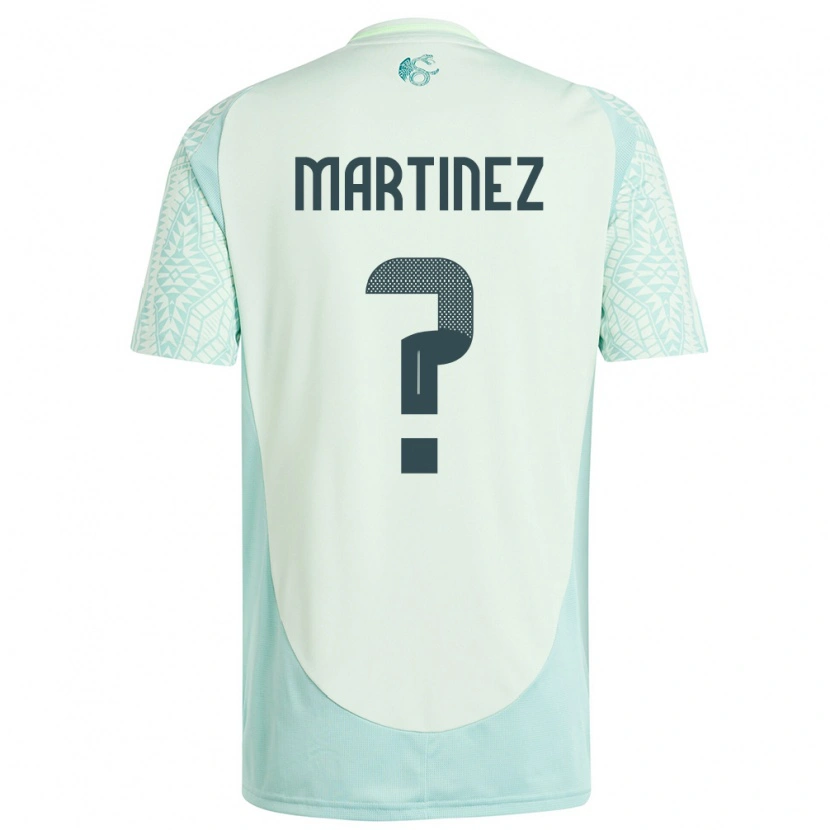 Danxen Kinder Mexiko Saeed Martinez #0 Leinengrün Auswärtstrikot Trikot 24-26 T-Shirt