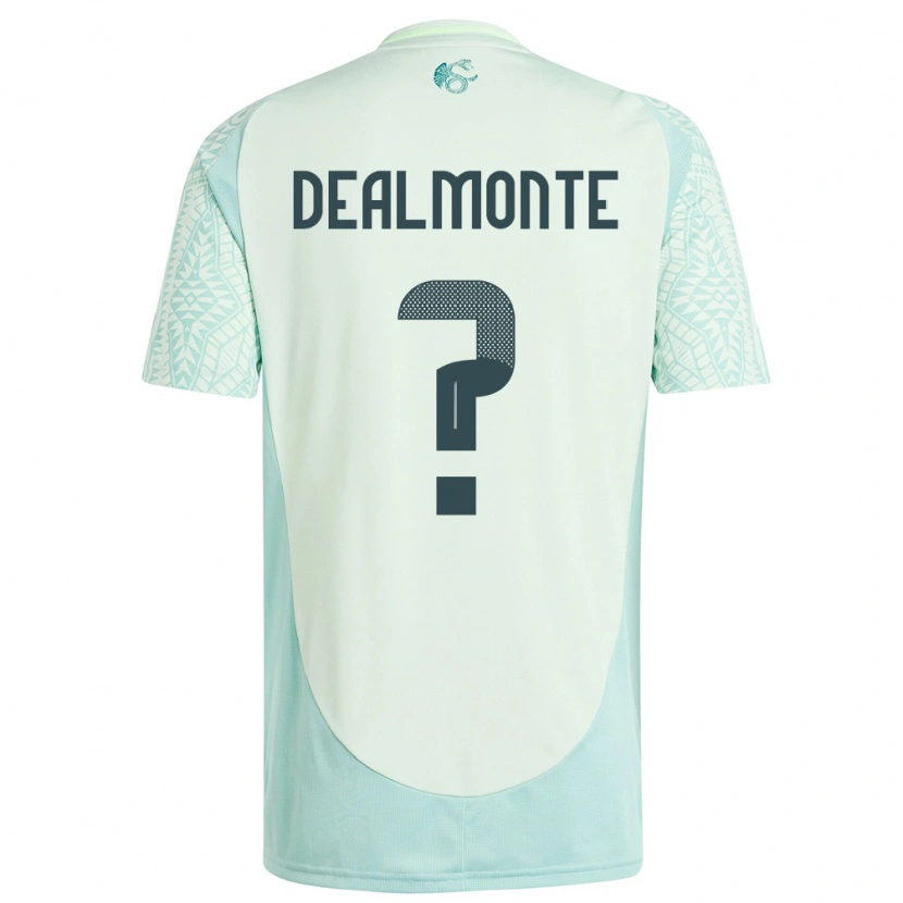 Danxen Kinder Mexiko Charly Dealmonte #0 Leinengrün Auswärtstrikot Trikot 24-26 T-Shirt