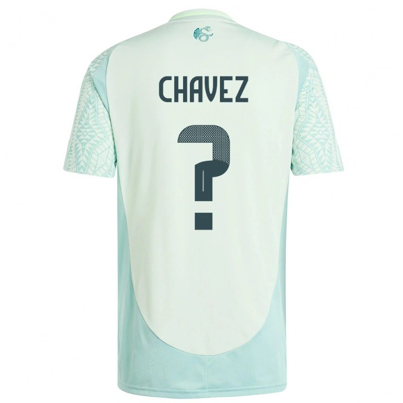 Danxen Kinder Mexiko Justin Chavez #0 Leinengrün Auswärtstrikot Trikot 24-26 T-Shirt