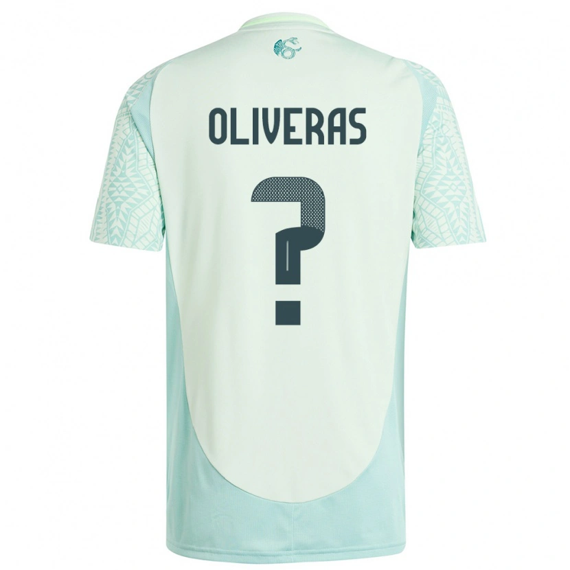 Danxen Kinder Mexiko Robert Oliveras #0 Leinengrün Auswärtstrikot Trikot 24-26 T-Shirt