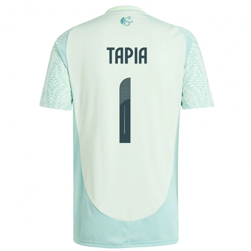 Danxen Kinder Mexiko Fernando Tapia #1 Leinengrün Auswärtstrikot Trikot 24-26 T-Shirt