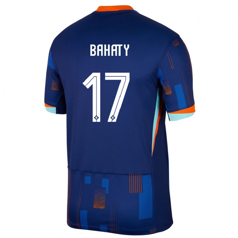 Danxen Kinder Niederlande Manuel Bahaty #17 Blau Auswärtstrikot Trikot 24-26 T-Shirt