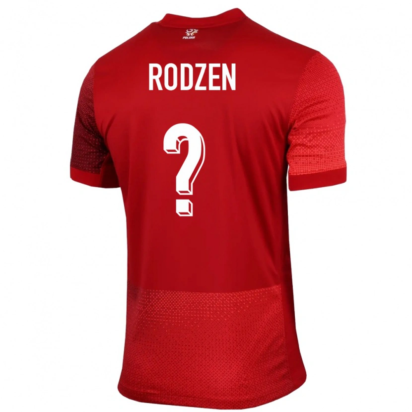 Danxen Kinder Polen Aleksander Rodzen #0 Rot Auswärtstrikot Trikot 24-26 T-Shirt