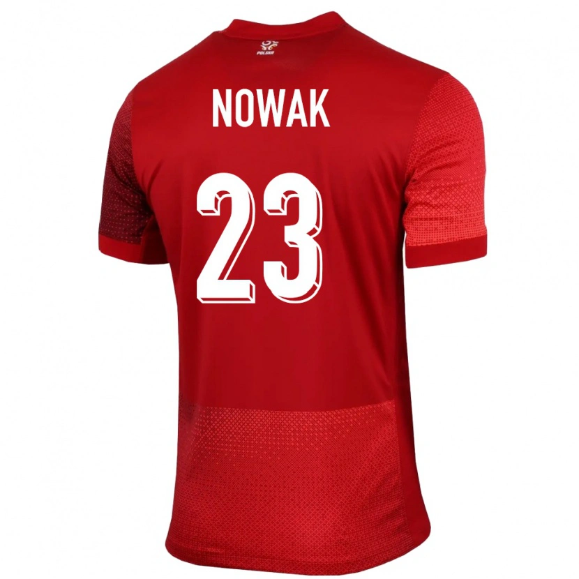 Danxen Kinder Polen Wiktor Nowak #23 Rot Auswärtstrikot Trikot 24-26 T-Shirt