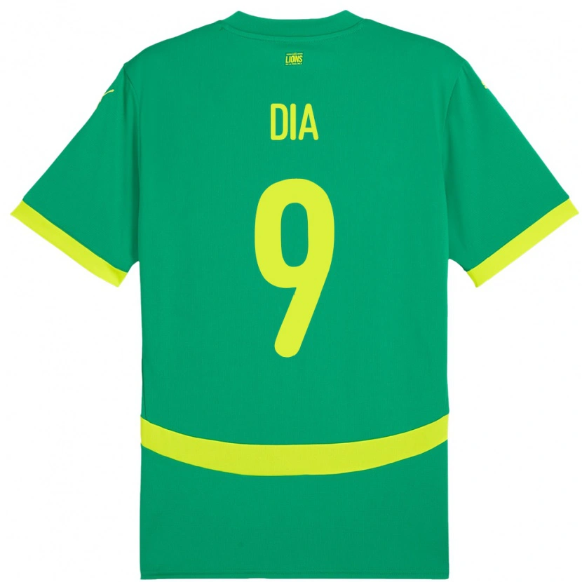 Danxen Kinder Senegal Boulaye Dia #9 Grün Auswärtstrikot Trikot 24-26 T-Shirt