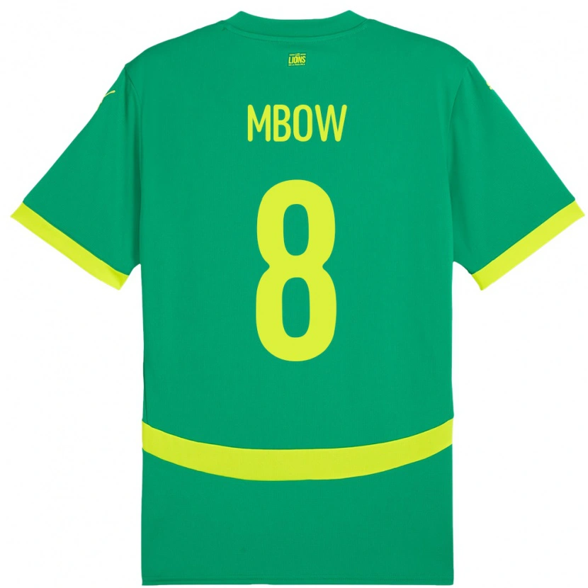 Danxen Kinder Senegal Mamadou Mbow #8 Grün Auswärtstrikot Trikot 24-26 T-Shirt