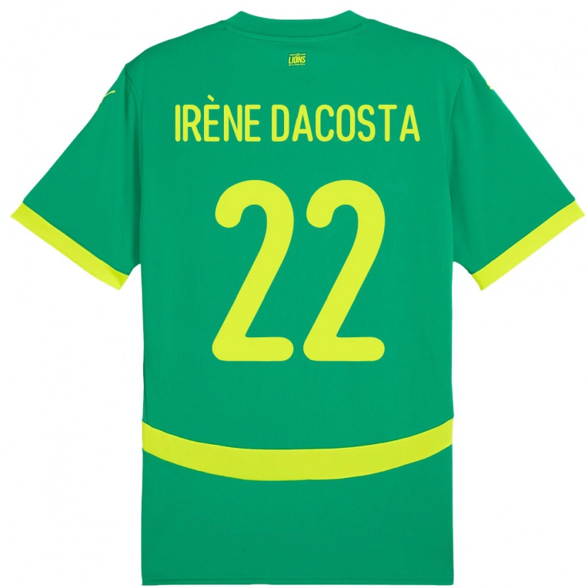 Danxen Kinder Senegal Gladys Irene Dacosta #22 Grün Auswärtstrikot Trikot 24-26 T-Shirt