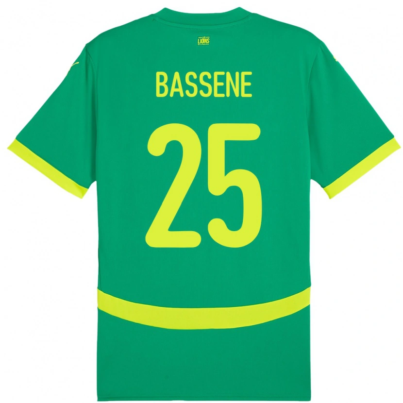 Danxen Kinder Senegal Pascaline Bassene #25 Grün Auswärtstrikot Trikot 24-26 T-Shirt