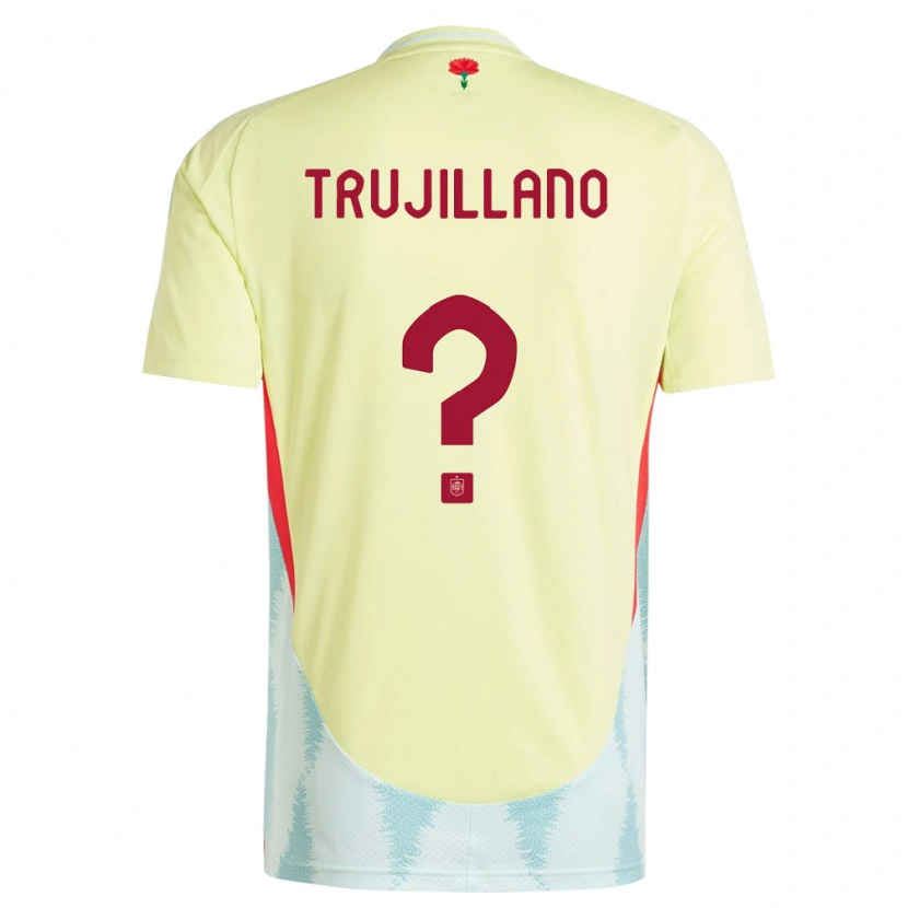 Danxen Kinder Spanien Guillermo Trujillano #0 Gelb Auswärtstrikot Trikot 24-26 T-Shirt