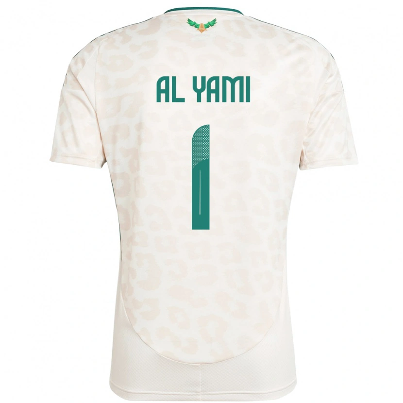 Danxen Kinder Saudi-Arabien Mohammed Al-Yami #1 Weiß Auswärtstrikot Trikot 24-26 T-Shirt