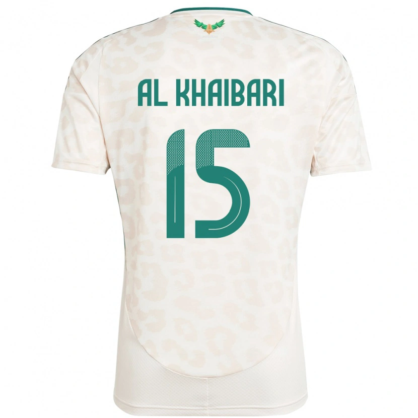 Danxen Kinder Saudi-Arabien Abdullah Al-Khaibari #15 Weiß Auswärtstrikot Trikot 24-26 T-Shirt