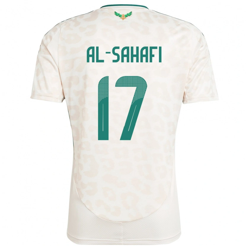 Danxen Kinder Saudi-Arabien Marwan Al-Sahafi #17 Weiß Auswärtstrikot Trikot 24-26 T-Shirt