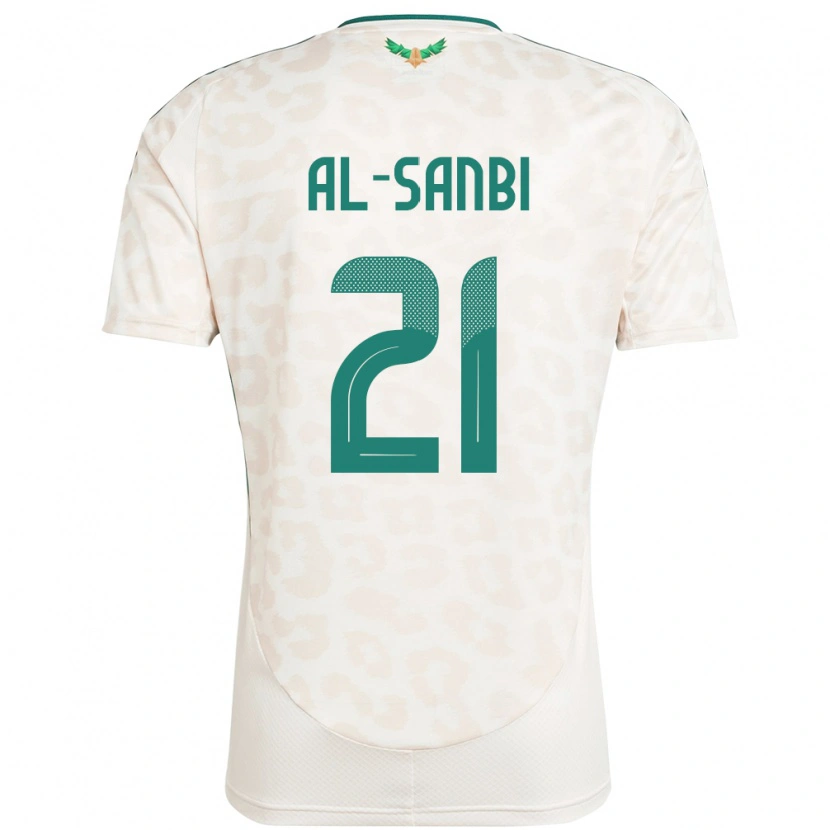 Danxen Kinder Saudi-Arabien Abdulrahman Al-Sanbi #21 Weiß Auswärtstrikot Trikot 24-26 T-Shirt