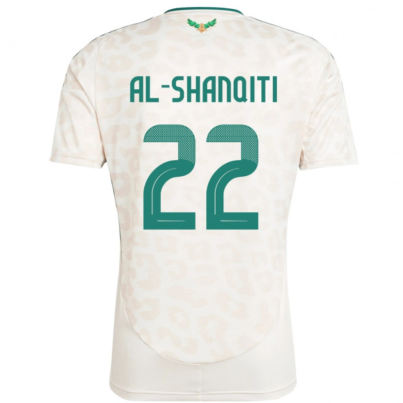Danxen Kinder Saudi-Arabien Hamed Al-Shanqiti #22 Weiß Auswärtstrikot Trikot 24-26 T-Shirt