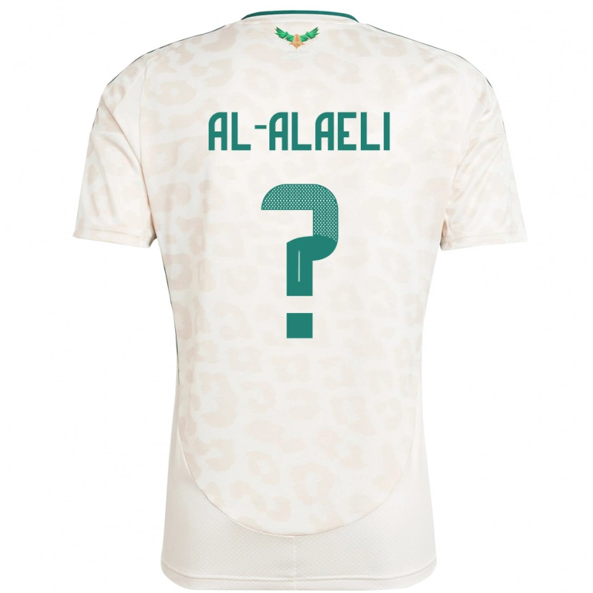 Danxen Kinder Saudi-Arabien Mishal Al-Alaeli #0 Weiß Auswärtstrikot Trikot 24-26 T-Shirt
