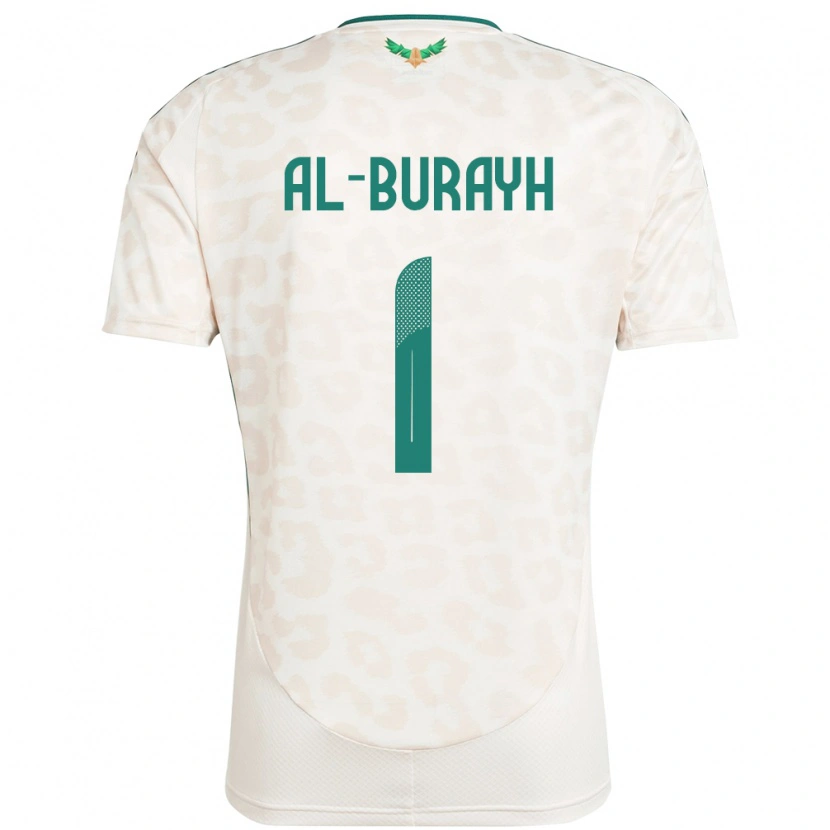 Danxen Kinder Saudi-Arabien Mahmoud Al-Burayh #1 Weiß Auswärtstrikot Trikot 24-26 T-Shirt