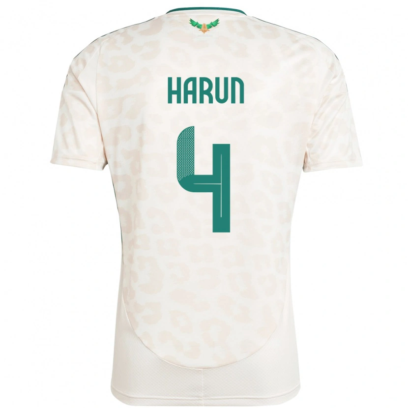 Danxen Kinder Saudi-Arabien Saud Harun #4 Weiß Auswärtstrikot Trikot 24-26 T-Shirt