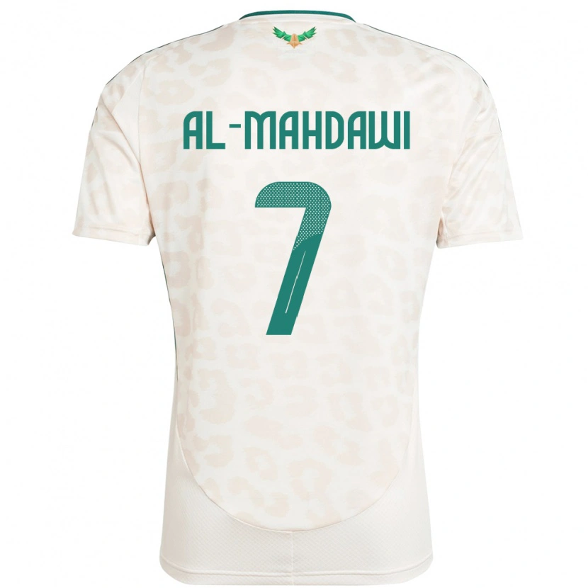 Danxen Kinder Saudi-Arabien Ali Al-Mahdawi #7 Weiß Auswärtstrikot Trikot 24-26 T-Shirt