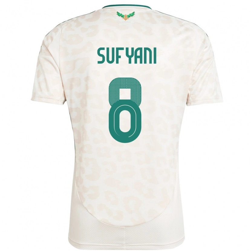 Danxen Kinder Saudi-Arabien Abdulrahman Sufyani #8 Weiß Auswärtstrikot Trikot 24-26 T-Shirt