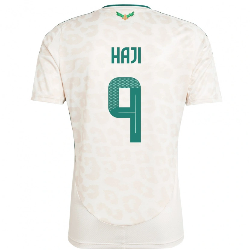 Danxen Kinder Saudi-Arabien Talal Haji #9 Weiß Auswärtstrikot Trikot 24-26 T-Shirt