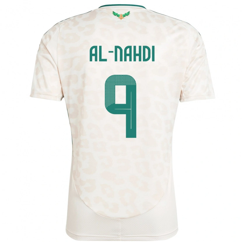 Danxen Kinder Saudi-Arabien Youssef Al-Nahdi #9 Weiß Auswärtstrikot Trikot 24-26 T-Shirt