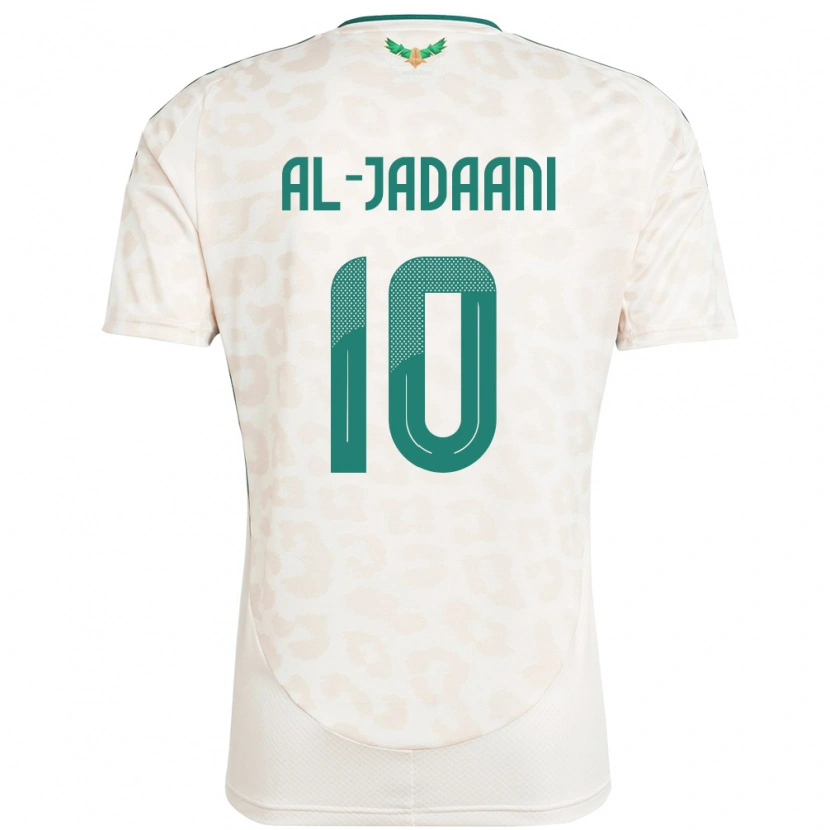 Danxen Kinder Saudi-Arabien Nawaf Al-Jadaani #10 Weiß Auswärtstrikot Trikot 24-26 T-Shirt