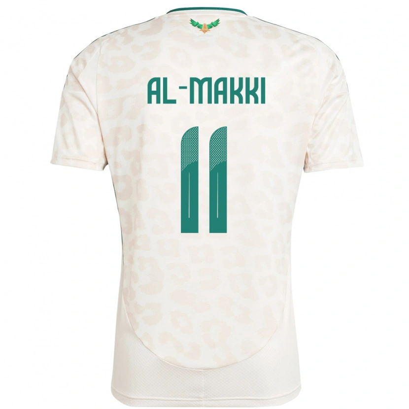 Danxen Kinder Saudi-Arabien Ali Al-Makki #11 Weiß Auswärtstrikot Trikot 24-26 T-Shirt