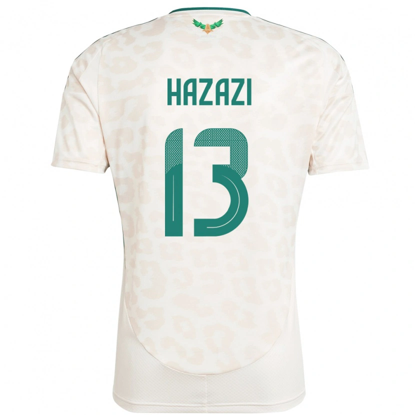 Danxen Kinder Saudi-Arabien Bassam Hazazi #13 Weiß Auswärtstrikot Trikot 24-26 T-Shirt