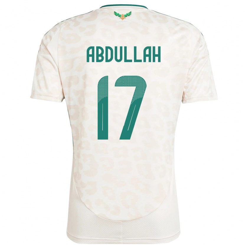 Danxen Kinder Saudi-Arabien Salem Abdullah #17 Weiß Auswärtstrikot Trikot 24-26 T-Shirt