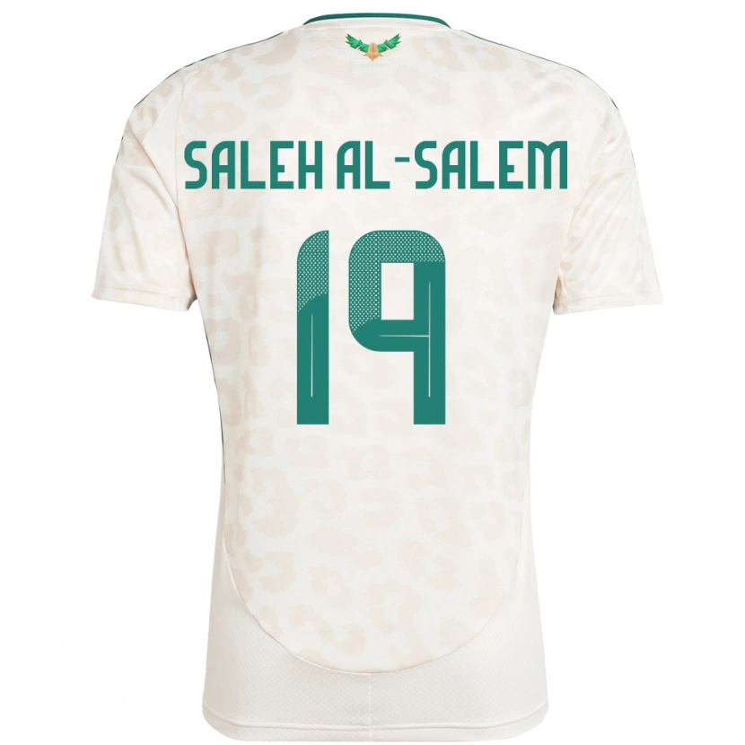 Danxen Kinder Saudi-Arabien Yousef Saleh Al-Salem #19 Weiß Auswärtstrikot Trikot 24-26 T-Shirt