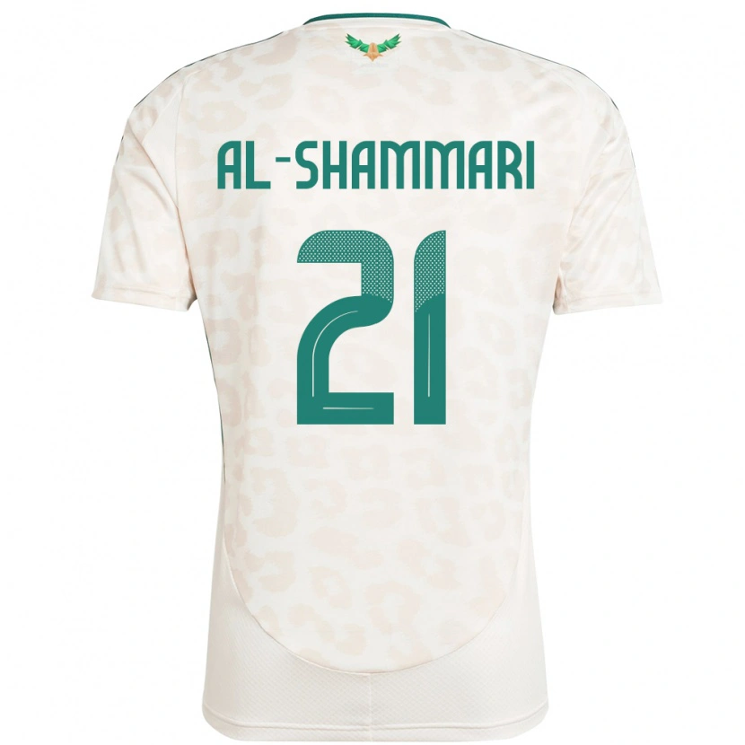 Danxen Kinder Saudi-Arabien Musaed Al-Shammari #21 Weiß Auswärtstrikot Trikot 24-26 T-Shirt
