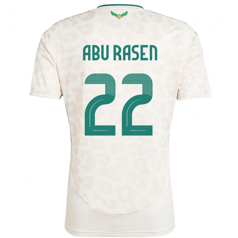 Danxen Kinder Saudi-Arabien Ahmad Abu Rasen #22 Weiß Auswärtstrikot Trikot 24-26 T-Shirt