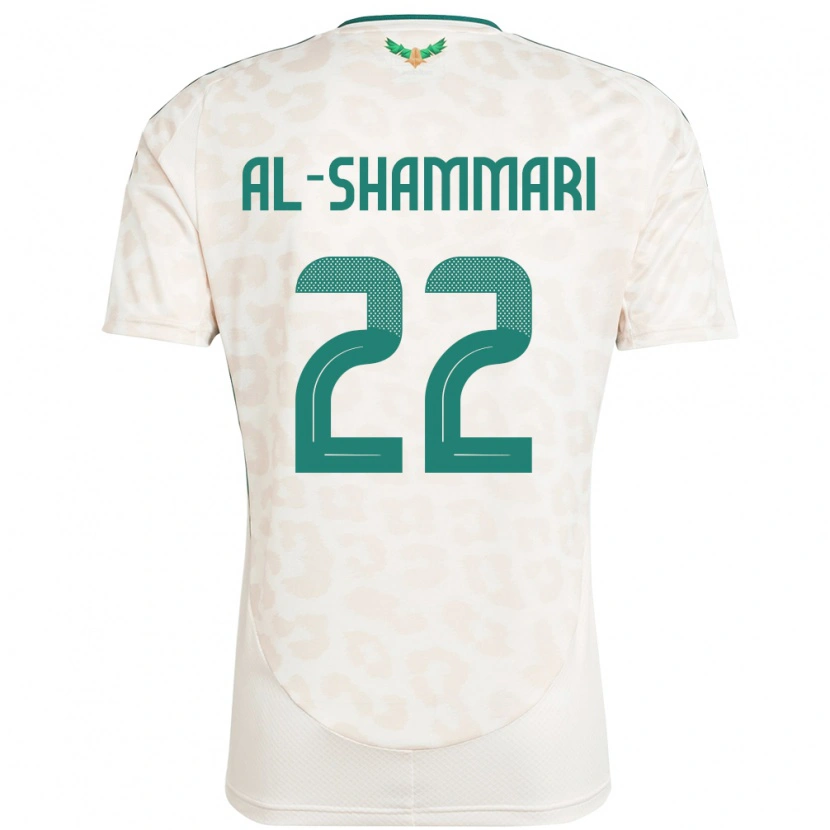 Danxen Kinder Saudi-Arabien Affas Al-Shammari #22 Weiß Auswärtstrikot Trikot 24-26 T-Shirt