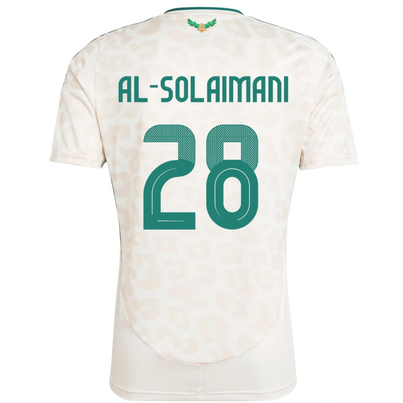 Danxen Kinder Saudi-Arabien Solaiman Al-Solaimani #28 Weiß Auswärtstrikot Trikot 24-26 T-Shirt