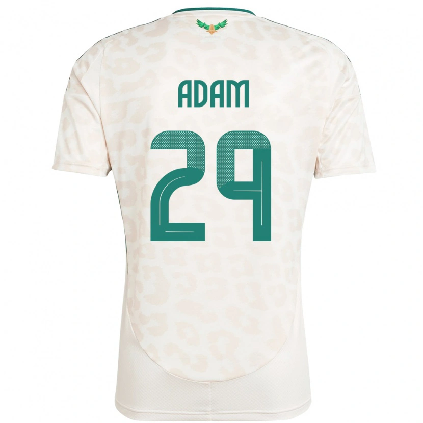 Danxen Kinder Saudi-Arabien Hamed Adam #29 Weiß Auswärtstrikot Trikot 24-26 T-Shirt
