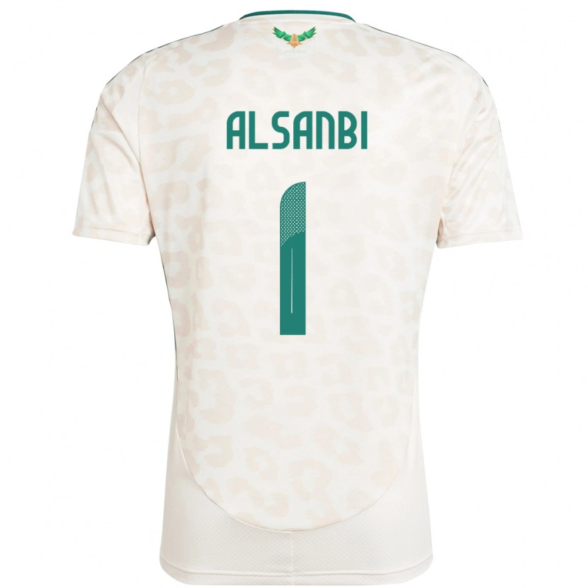 Danxen Kinder Saudi-Arabien Abdulrahman Alsanbi #1 Weiß Auswärtstrikot Trikot 24-26 T-Shirt