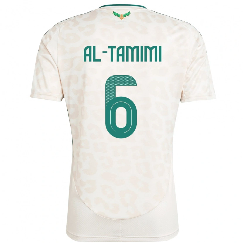 Danxen Kinder Saudi-Arabien Maryam Al Tamimi #6 Weiß Auswärtstrikot Trikot 24-26 T-Shirt