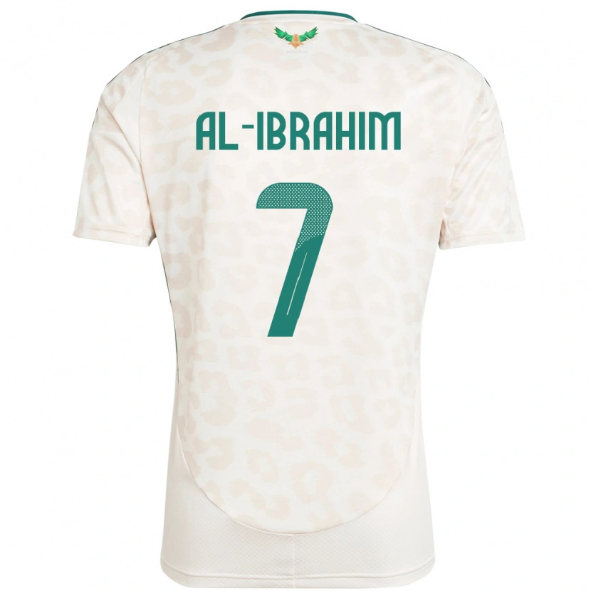 Danxen Kinder Saudi-Arabien Noura Al Ibrahim #7 Weiß Auswärtstrikot Trikot 24-26 T-Shirt