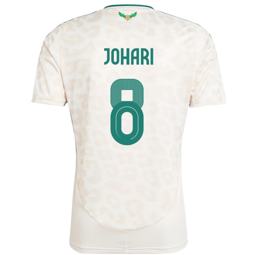 Danxen Kinder Saudi-Arabien Layan Johari #8 Weiß Auswärtstrikot Trikot 24-26 T-Shirt