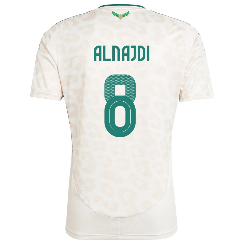Danxen Kinder Saudi-Arabien Salem Alnajdi #8 Weiß Auswärtstrikot Trikot 24-26 T-Shirt