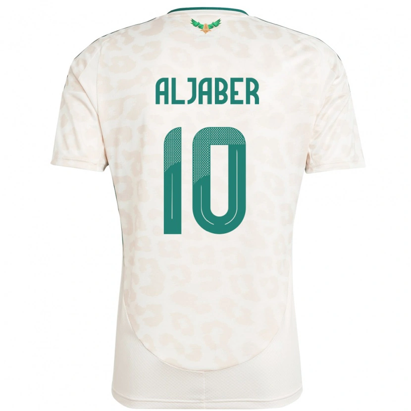 Danxen Kinder Saudi-Arabien Yassen Aljaber #10 Weiß Auswärtstrikot Trikot 24-26 T-Shirt