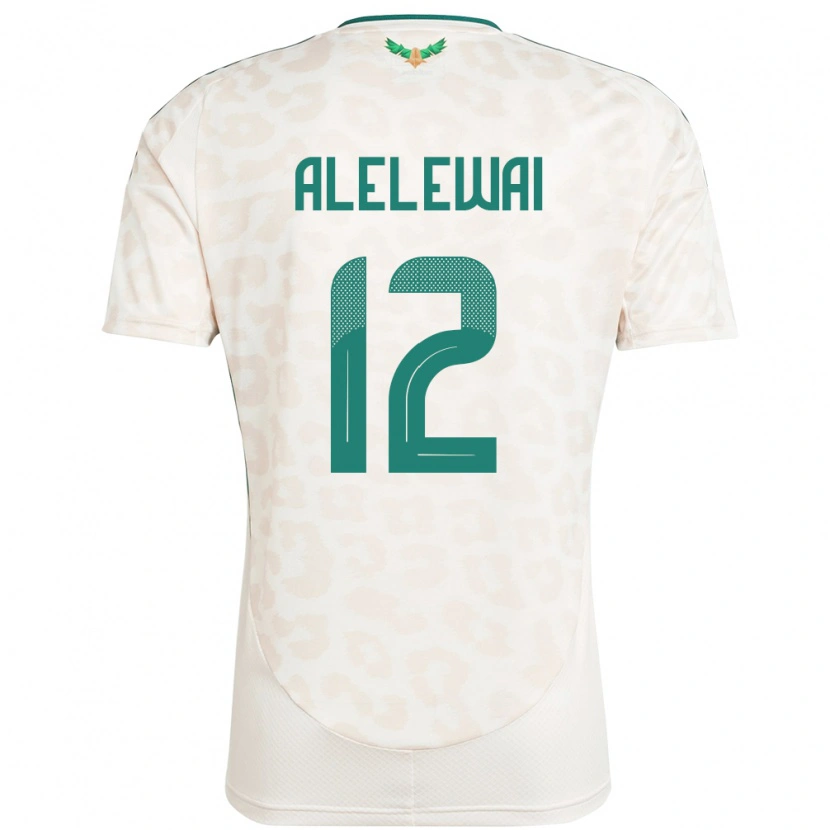 Danxen Kinder Saudi-Arabien Abdulaziz Alelewai #12 Weiß Auswärtstrikot Trikot 24-26 T-Shirt