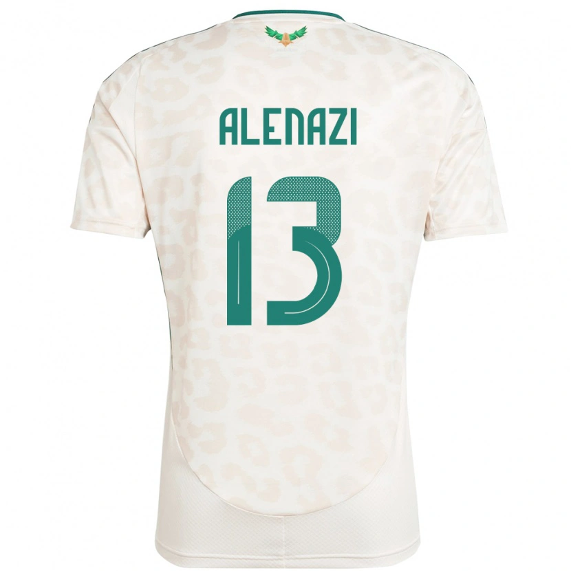 Danxen Kinder Saudi-Arabien Abdullah Alenazi #13 Weiß Auswärtstrikot Trikot 24-26 T-Shirt