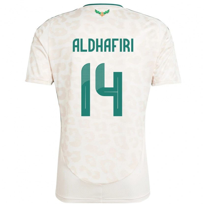 Danxen Kinder Saudi-Arabien Jathob Aldhafiri #14 Weiß Auswärtstrikot Trikot 24-26 T-Shirt