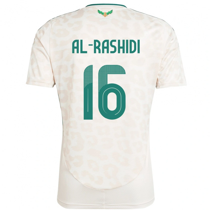 Danxen Kinder Saudi-Arabien Mohammed Al Rashidi #16 Weiß Auswärtstrikot Trikot 24-26 T-Shirt