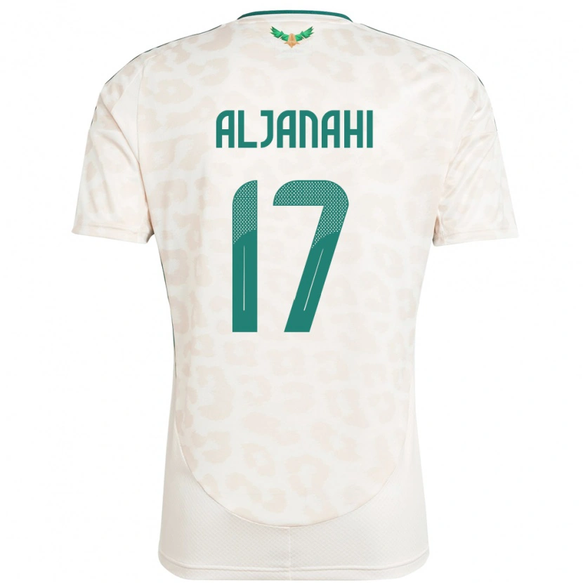 Danxen Kinder Saudi-Arabien Nawaf Aljanahi #17 Weiß Auswärtstrikot Trikot 24-26 T-Shirt